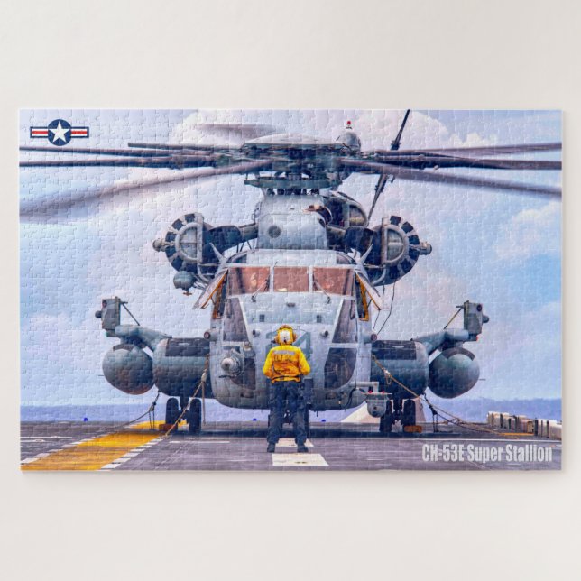 Quebra-cabeça CH-53E SUPER STALLION (20x30 POLEGADAS) (Horizontal)