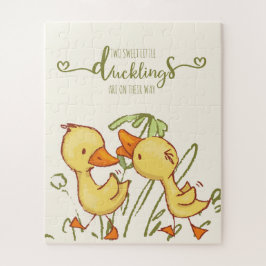 Quebra-cabeça Chá de fraldas de Gêmeos Ducklings