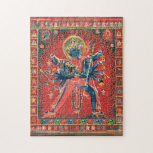 Quebra-cabeça Chakrasamvara E Consort Vajravarahi