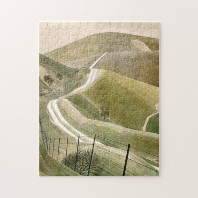 Quebra-cabeça Chalk Paths Por Eric Ravilious (Vertical)