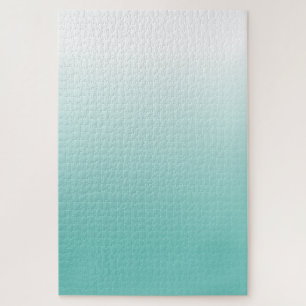 Quebra-cabeça Challenging Teal Gradient Ombre