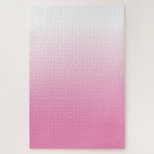 Quebra-cabeça Challenging White to Pink Gradient Ombre