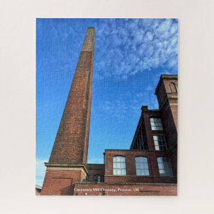 Quebra-cabeça Chaminé da Centenary Mill, Preston, Inglaterra, Re