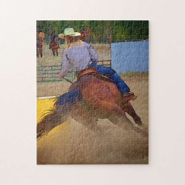 Quebra-cabeça Champion Barrel Racer (Vertical)