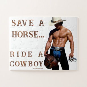 Quebra-cabeça Chapéu de cowboy de palha salva SlipperyJoe's mus