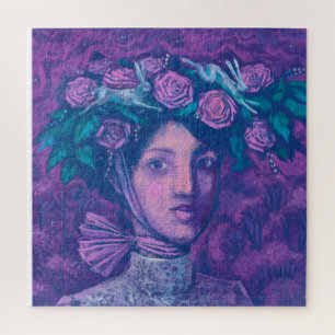 Quebra-cabeça Chapéu de Verão, Retrato Surreal Fantasia de Verão