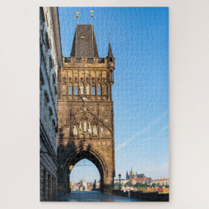 Quebra-cabeça Charles Bridge velha torre & Castelo de Praga - R