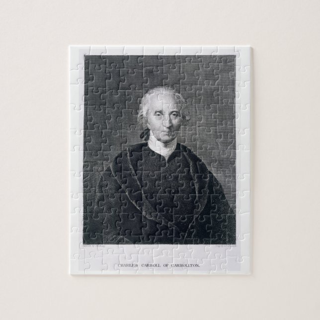 Quebra-cabeça Charles Carroll de Carrollton, gravado pelo (Vertical)