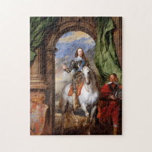 Quebra-cabeça Charles I em Horseback por Van Dyck