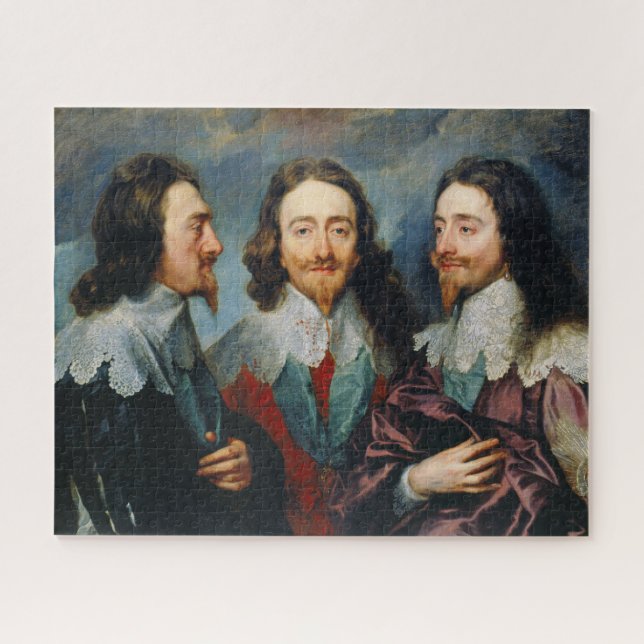 Quebra-cabeça Charles I em três posições │ Anthony van Dyck (Horizontal)