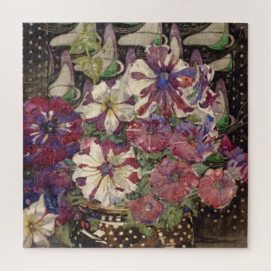 Quebra-cabeça Charles Rennie Mackintosh - petúnias