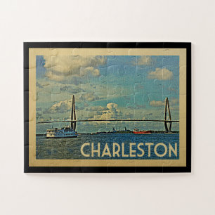 Quebra-cabeça Charleston South Carolina Viagens vintage