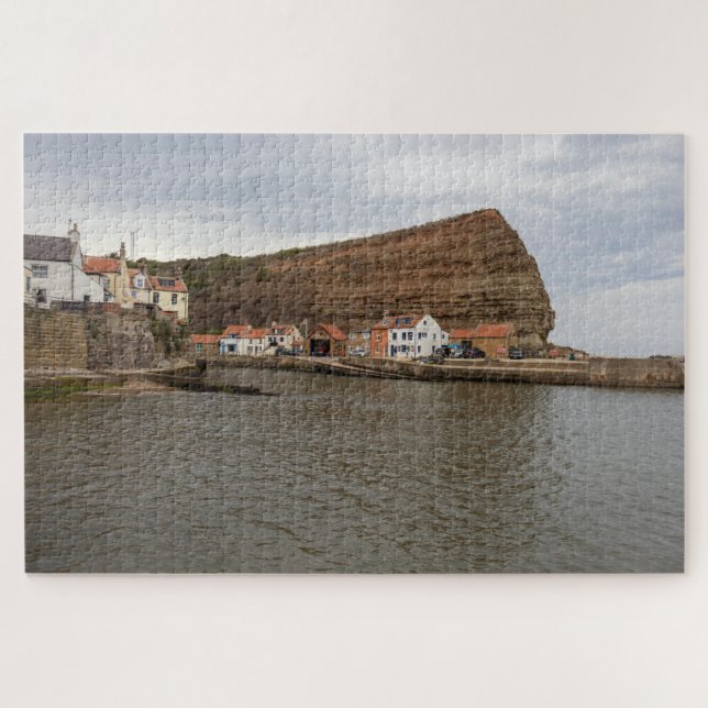 Quebra-cabeça Charme Atemporal do Porto de Staithes (Horizontal)