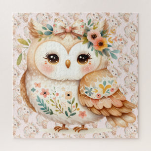 Quebra-cabeça Charme Farmcore Boho Cottagecore Owl