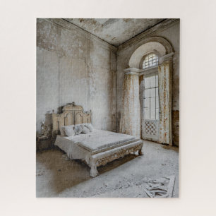 Quebra-cabeça Chateau Bedroom Francês de Fantasia Abandonada