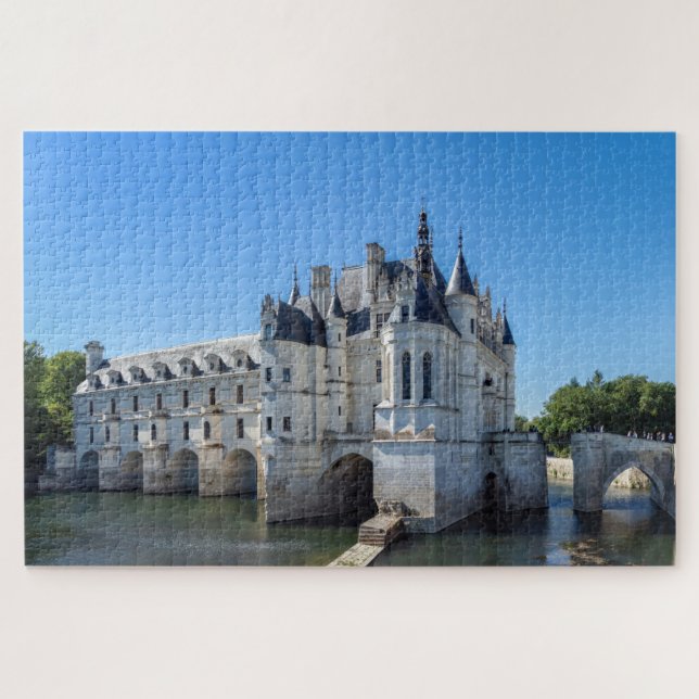 Quebra-cabeça Chateau de Chenonceau no Vale do Loire - França (Horizontal)
