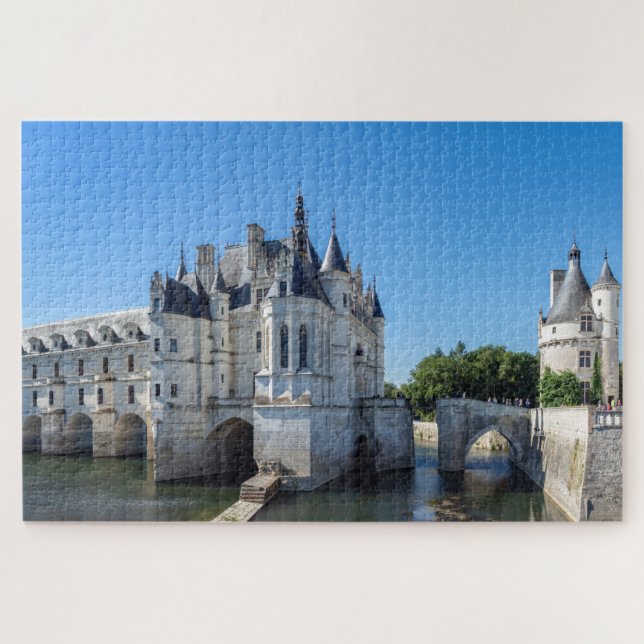 Quebra-cabeça Chateau de Chenonceau no Vale do Loire - França (Horizontal)
