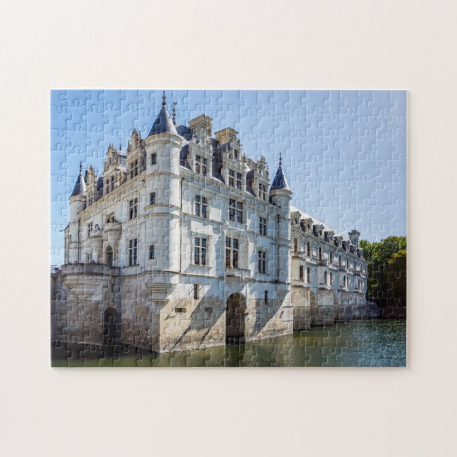 Quebra-cabeça Chateau de Chenonceau no Vale do Loire - França (Horizontal)