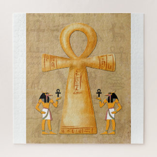 Quebra-cabeça Chave da Vida Ankh em Puzzle de Hieróglifo