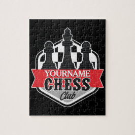 Quebra-cabeça Checkmate do Chess Player do NOME Personalizado