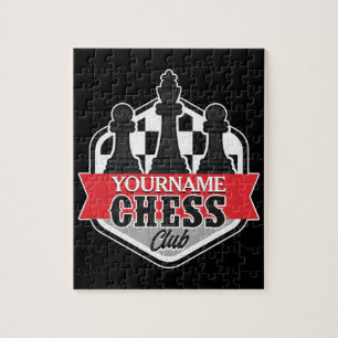 Quebra-cabeça Checkmate do Chess Player do NOME Personalizado