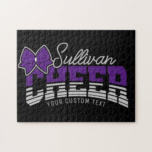 Quebra-cabeça Cheerleader de atleta da Escola de NOME ADD da Equ (Horizontal)