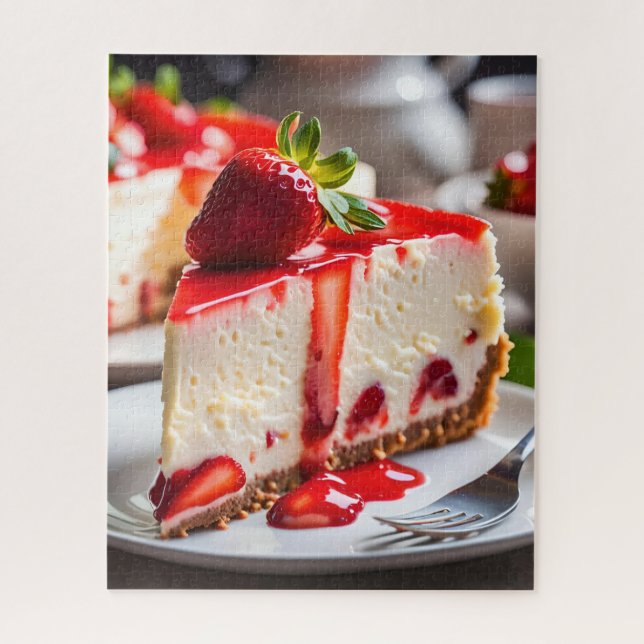 Quebra-cabeça Cheesecake de Morango (Vertical)