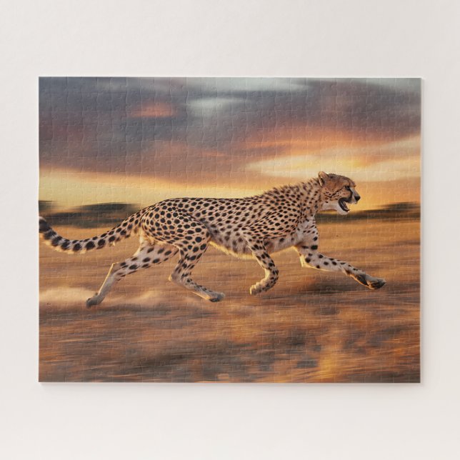 Quebra-cabeça Cheetah Sprinting (Horizontal)