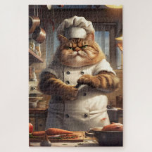 Chef de Gato Culinário, Animal Engraçado, 1000 Peç