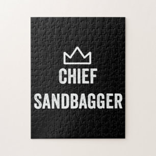 Quebra-cabeça Chefe Sandbagger Golf Meme Bjj Chess Sandbag