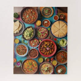 Quebra-cabeça Cheio Da Comida Mexicana