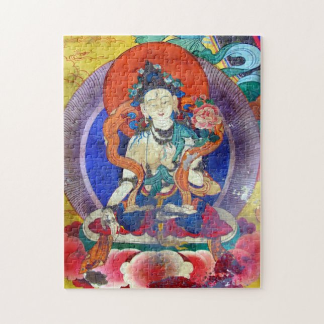 Quebra-cabeça Chenrezer Buda, Vintage Heruka e Tibete/Dharma (Vertical)