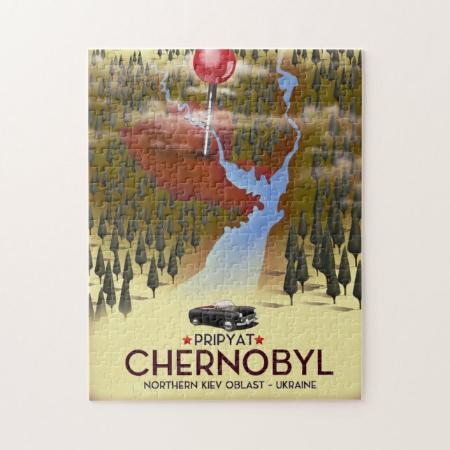 Quebra-cabeça Chernobyl, Pripyat, ucrânia Viagem impressão (Vertical)