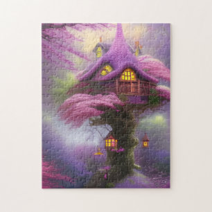 Quebra-cabeça Cherry Blossom Fairy House Fantasy