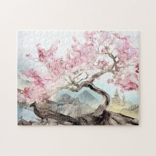 Quebra-cabeça Cherry Blossom Serenade (Horizontal)