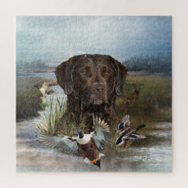 Quebra-cabeça Chesapeake Bay Retriever, Arte
