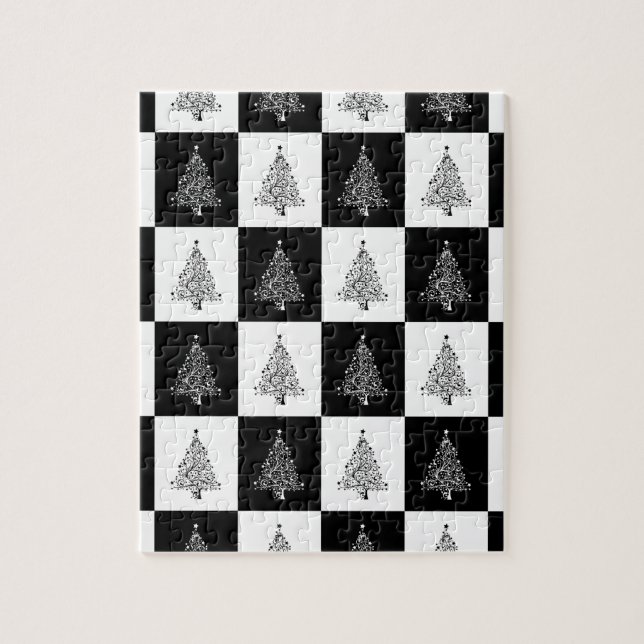 Quebra-cabeça Chess de Árvore de Natal (Vertical)