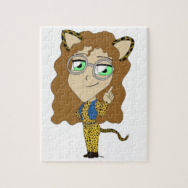 Quebra-cabeça chibi catgirl  (Vertical)