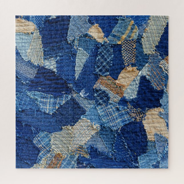 Quebra-cabeça Chic de Patches: Diversão de Padrão de Tecido (Vertical)