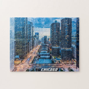 Quebra-cabeça Chicago Skyline