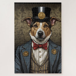 Quebra-cabeça Chien berger australien costume nœud papillon