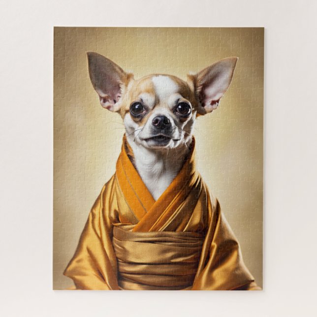 Quebra-cabeça Chihuahua budista (Vertical)