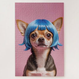 Quebra-cabeça Chihuahua wig