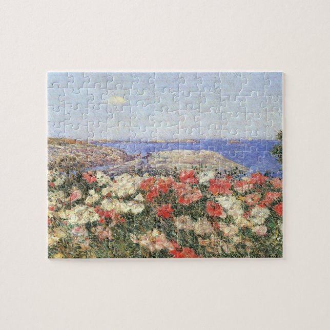 Quebra-cabeça Childe Hassam - papoilas nas ilhas dos bancos de (Horizontal)