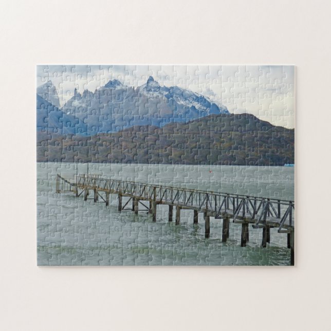 Quebra-cabeça Chile América do Sul. (Horizontal)