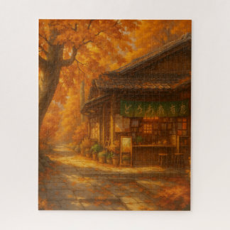 Quebra-cabeça Chill autumn cafe jigsaw puzzle
