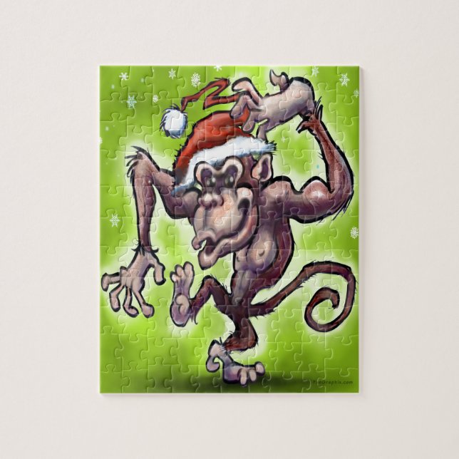 Quebra-cabeça Chimpanzé Natal (Vertical)