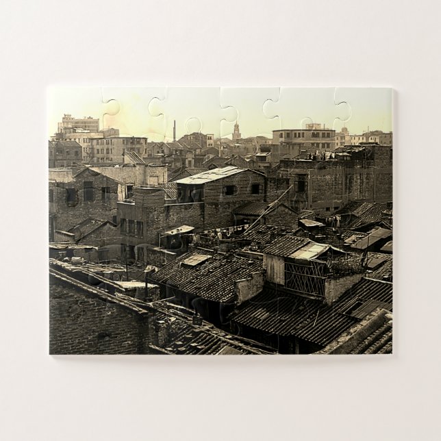 Quebra-cabeça China antiga cidade de Canton (Horizontal)