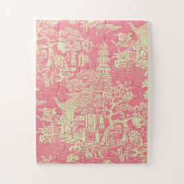 Quebra-cabeça Chinoiserie Rosa