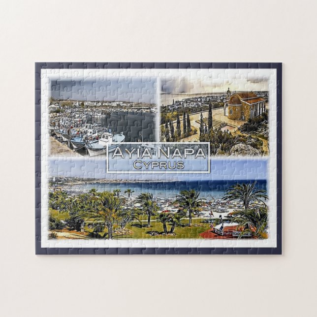 Quebra-cabeça Chipre - Mosaico - (Horizontal)